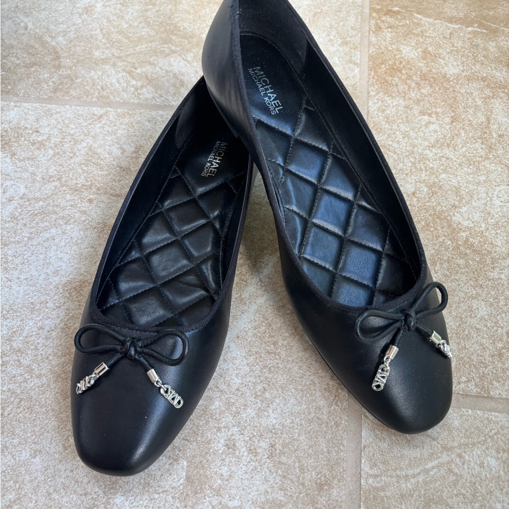 Michael Kors Black Ballet Flats